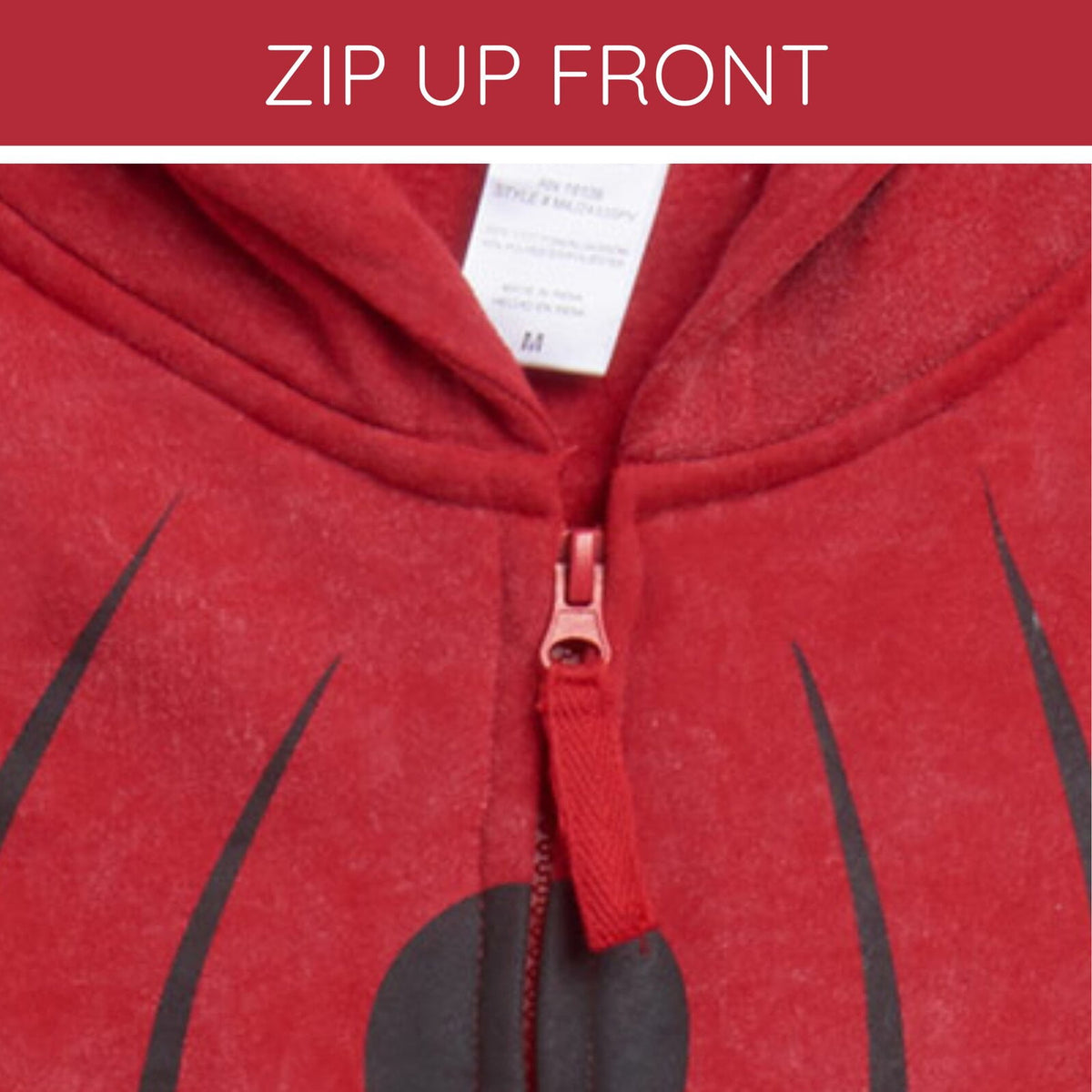 Marvel Spider-Man Little Boys' Cosplay Fleece Zip-Up Hoodie Miles Morales Black