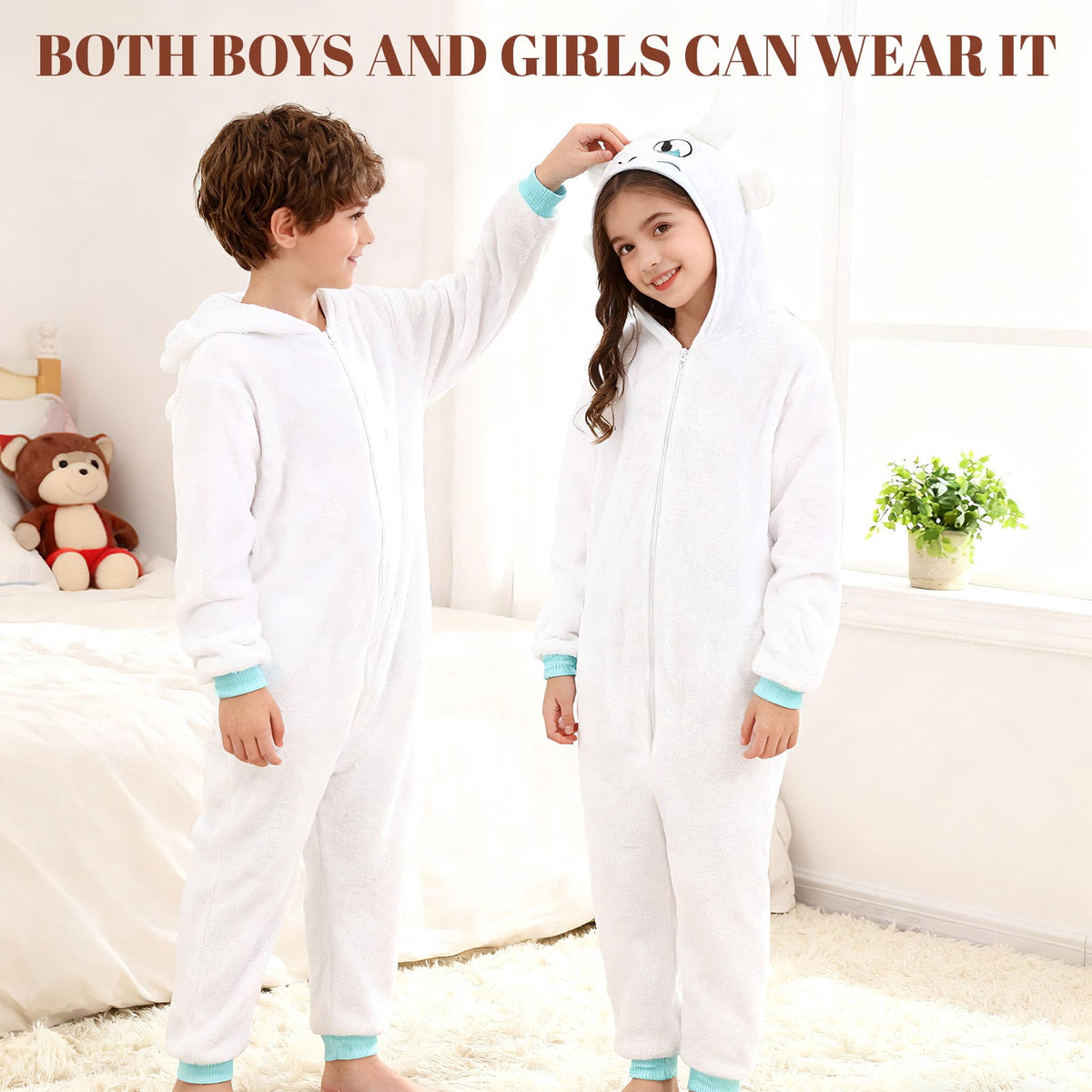 GOBWCOT Kids Onesie Pajamas Dragon Costume Children Animal Sleepwear Jumpsuit Cosplay for Boys and Girls