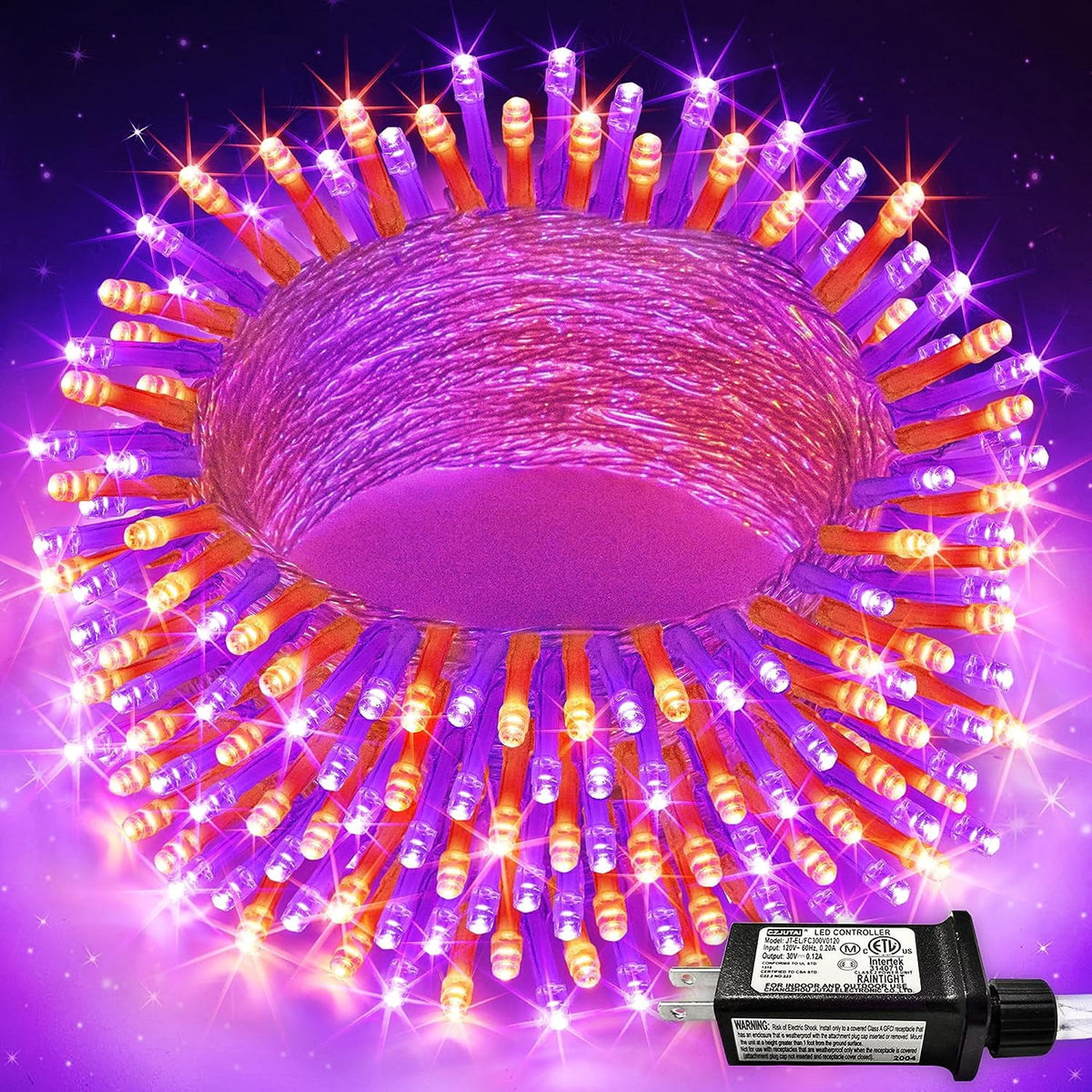 JMEXSUSS 200 LED Christmas Lights Indoor Outdoor, Connectable Warm White Christmas Tree Lights Clear Wire, 66 Ft Twinkle Fairy String Lights Plug in for Bedroom Wedding Christmas Tree Decorations