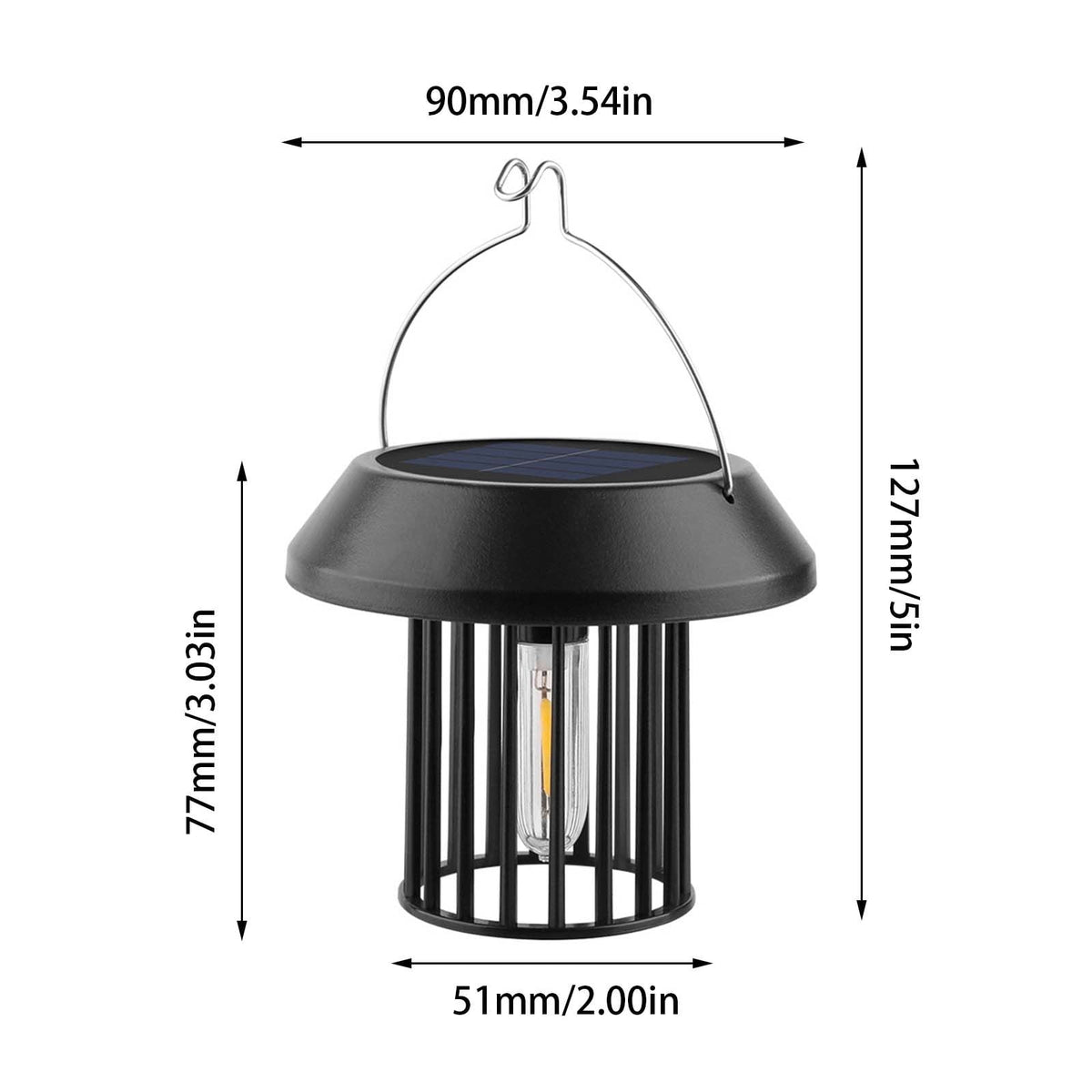 Qocolhg Solar Lanterns Outdoor Waterproof Solar Powered Hanging Lanterns Outdoor Lights Garden Patio Yard Decorative Lights Camping Solar Lanterns for Patio Yard Porch, Clearance