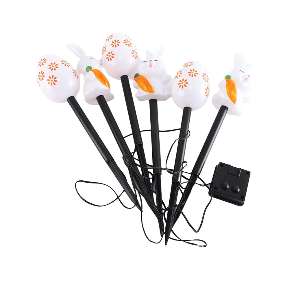 Stijggn 10 Easter Lights Outdoor Easter Decor LED Bunny Lights Plug in Easter Lights String for Indoor Outdoor Spring Decor & Easter Decor