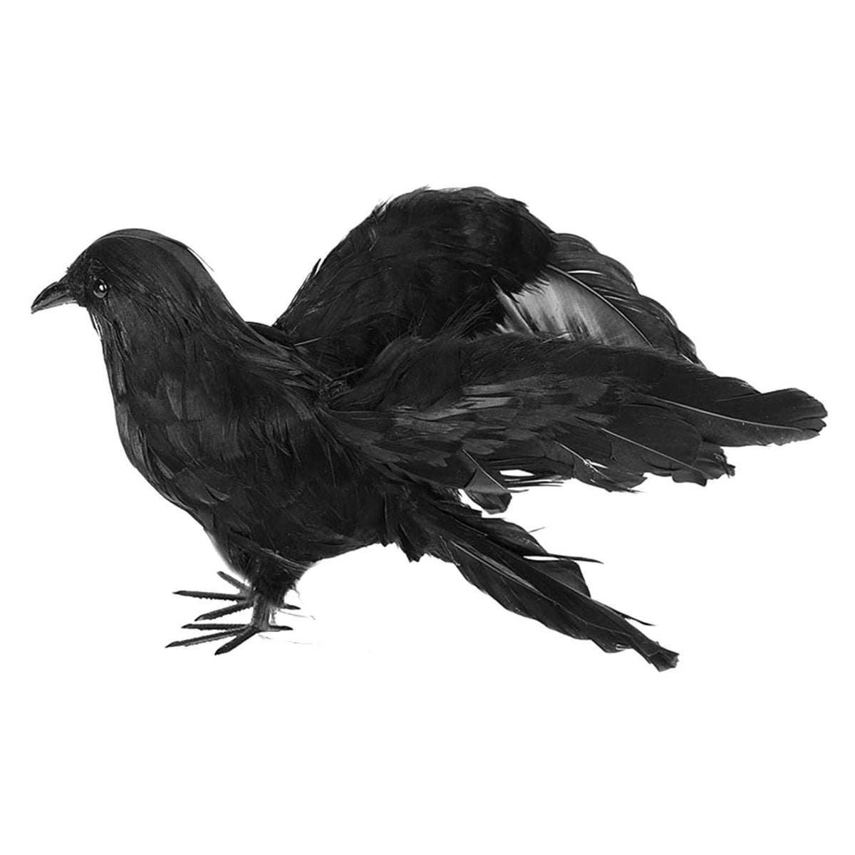 Gothic Mysterious Crow LED Flameless Candle, Luminous Sculpture, Gothic Home Decor Accent, Raven Lamp for Halloween Gifts, Bedroom Bedside, Living Room, Orange