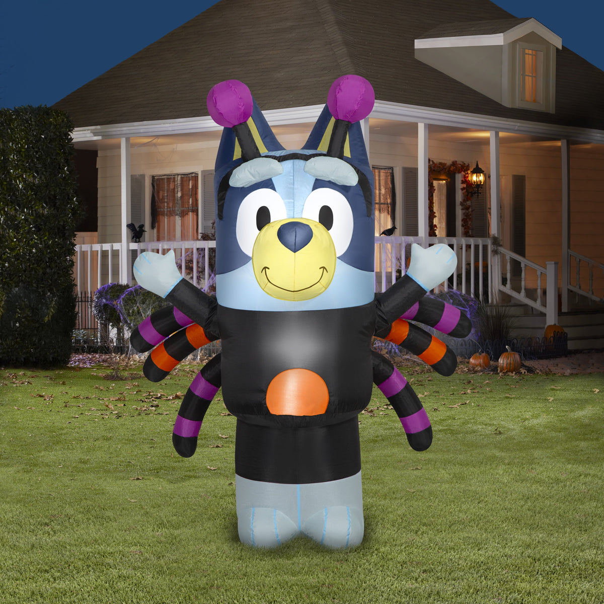 Halloween Airblown Yard Inflatables Bluey in Spider Costume 45.66 in x 37.79 in x 59.84 in 3.13 lb