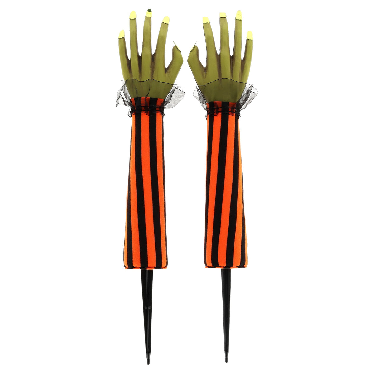 Witch Hand Yard Stakes Outdoor Decorations, Multicolor, 18", 2 Count, Halloween by Way To Celebrate
