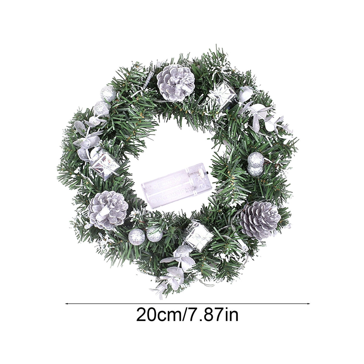 Btomtd Diameter 8" Pumpkin Skull Wreath Halloween Decor Acrylic Round Disk Hanging Ornament with Garland for Front Door Window, A