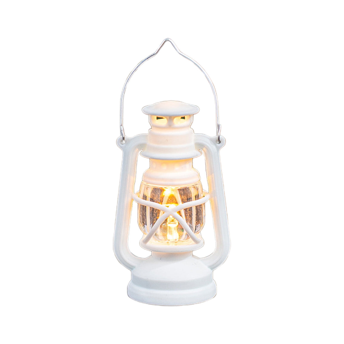 Djiypn Mini Lanterns 2Pack LED Small Lanterns Decorative Indoor Outdoor Hanging Lantern Decorative Candle Light Farmhouse Decor for Weddings Western Camping Party Halloween Christmas Decorations