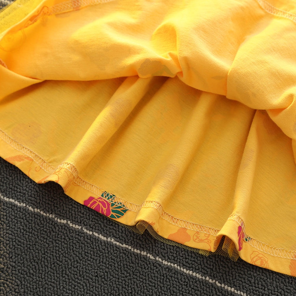 WIBACKER 1-6T Toddler Kid Baby Girls Fancy Party Puff Sleeve Princess Dress Cosplay Costume Dress Up