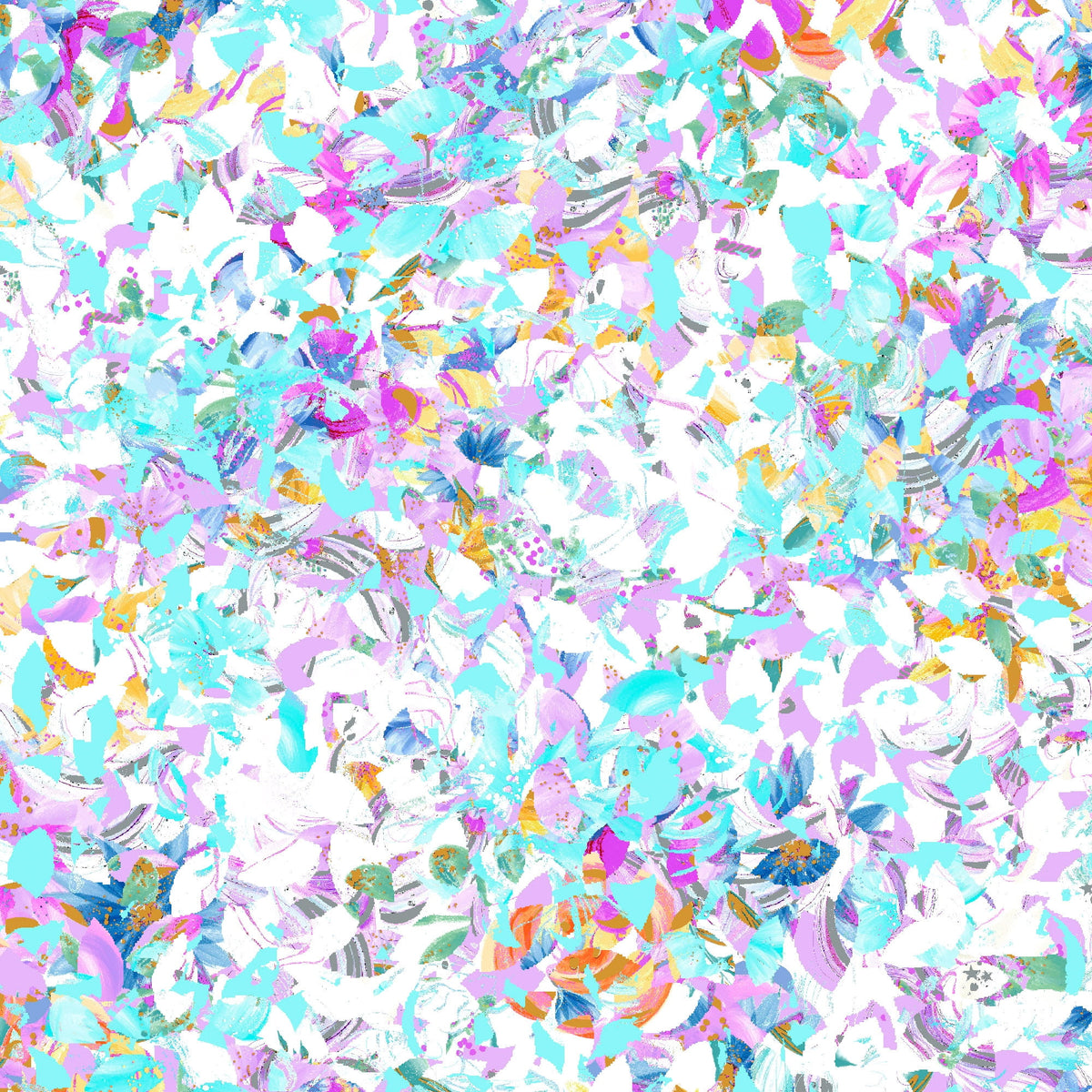 Create It 18"x21" Cotton Unicorn Glitter Precut Sewing & Craft Fabric Bundle, Multicolor 5 Piece