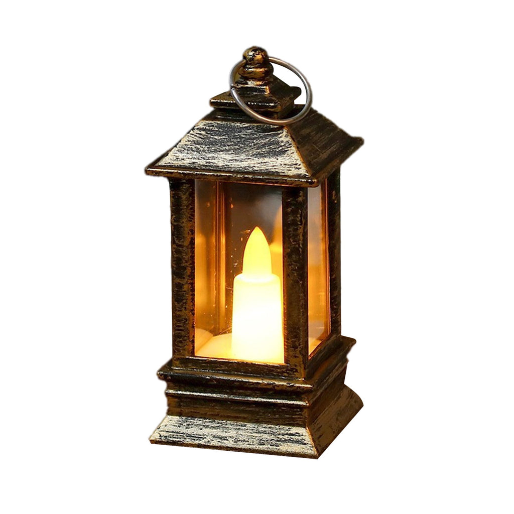 Vintage Lantern Decorative LED Flameless Candle, Hanging Lantern Portable Led Lantern for Indoor Outdoor Garden Yard Home Decor