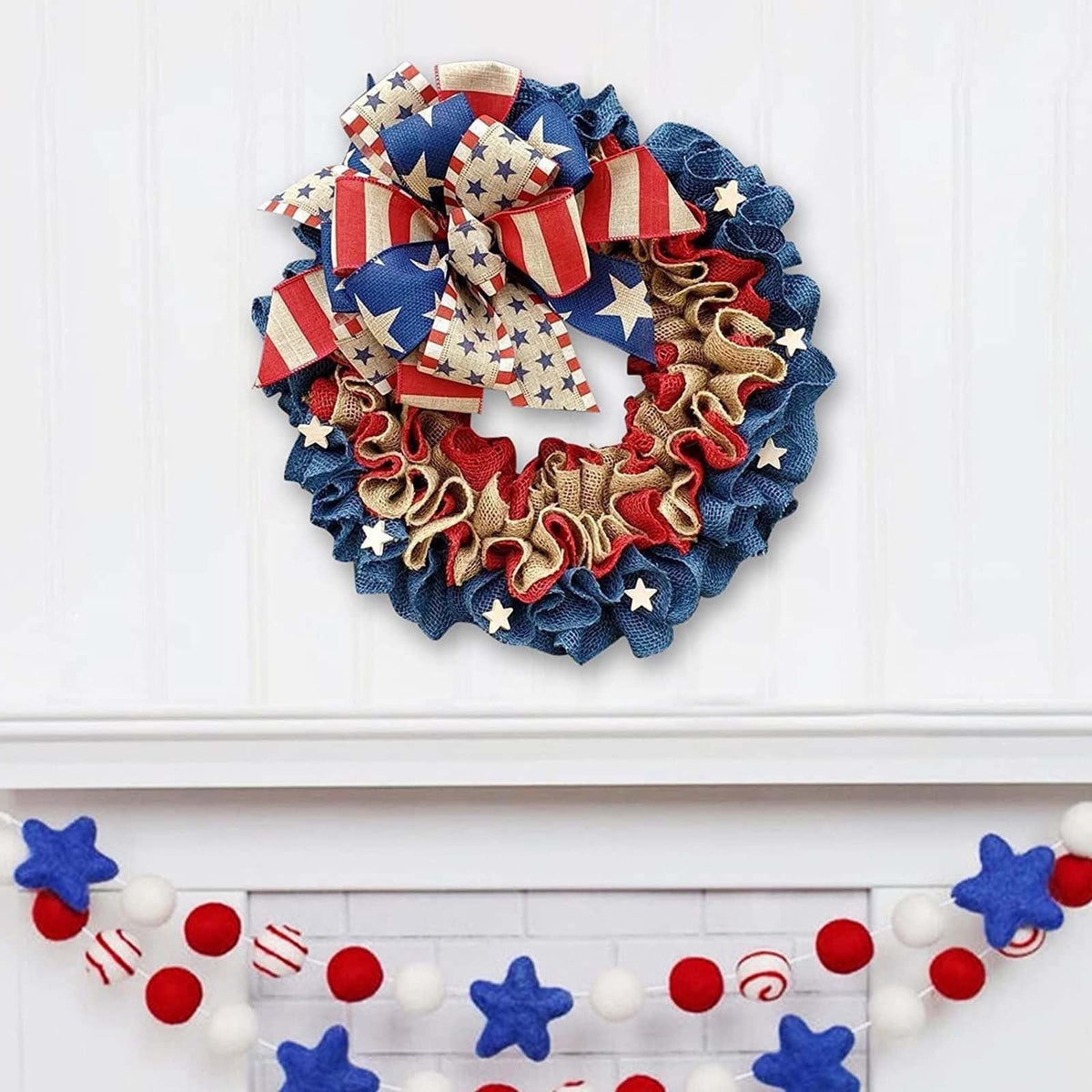 Gcvizuso Halloween Wreath with LED Light String, Purple Rose Black Crow Oval Spooky Twig Wreath for Front Door Window Fireplace Decor