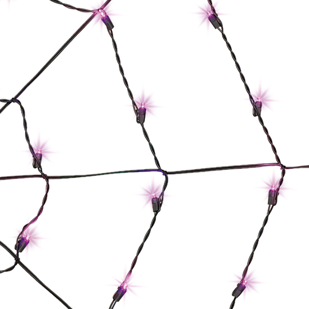 Indoor/Outdoor 50-Count LED Spider Web Lights, Multicolor, 5', Halloween by Way To Celebrate