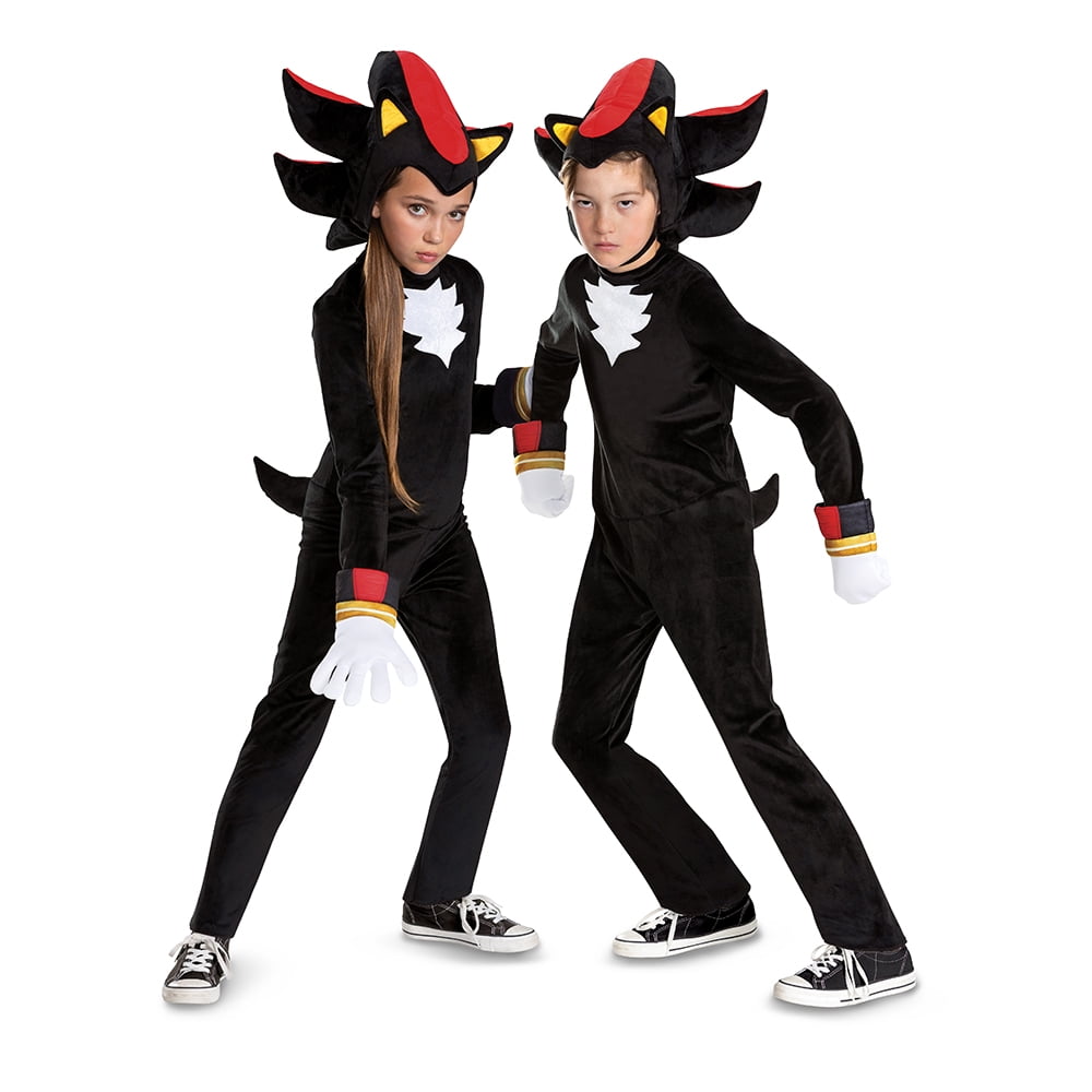 Disguise Boys' Sonic The Hedgehog 3 Shadow The Hedgehog Deluxe - Size 10-12 - Black