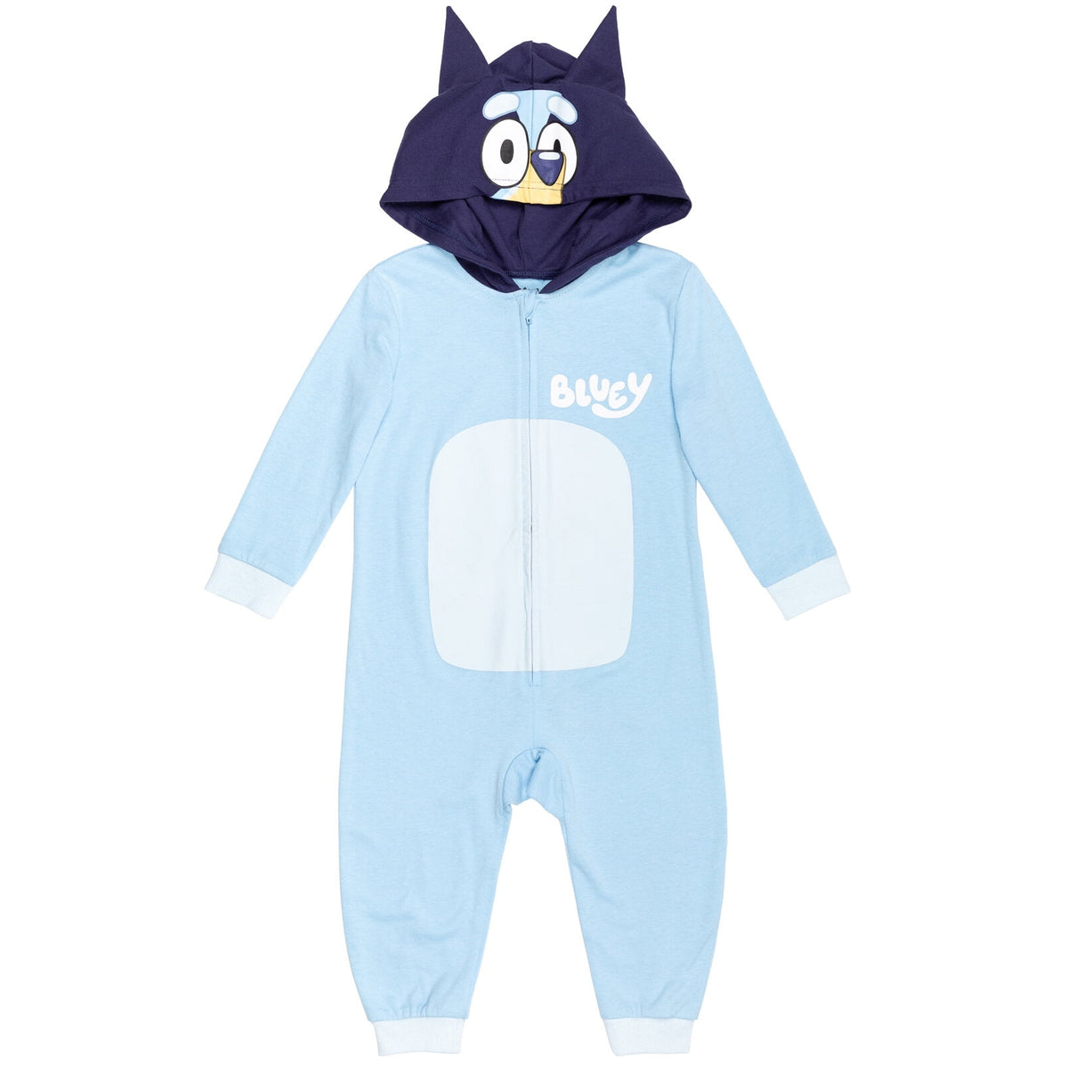 Bluey Little Kids' Boy or Girl Cosplay Hooded Coverall Bingo Orange