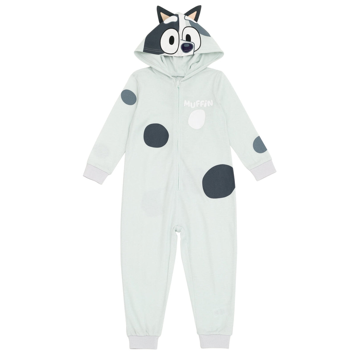 Bluey Little Kids' Boy or Girl Cosplay Hooded Coverall Bingo Orange