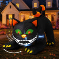 COMIN 6 FT Animated Halloween Inflatables Black Cat Outdoor Decorations Blow Up Yard Large Cat with Moving Head and Built-in LEDs for Indoor Party Garden Lawn Decor