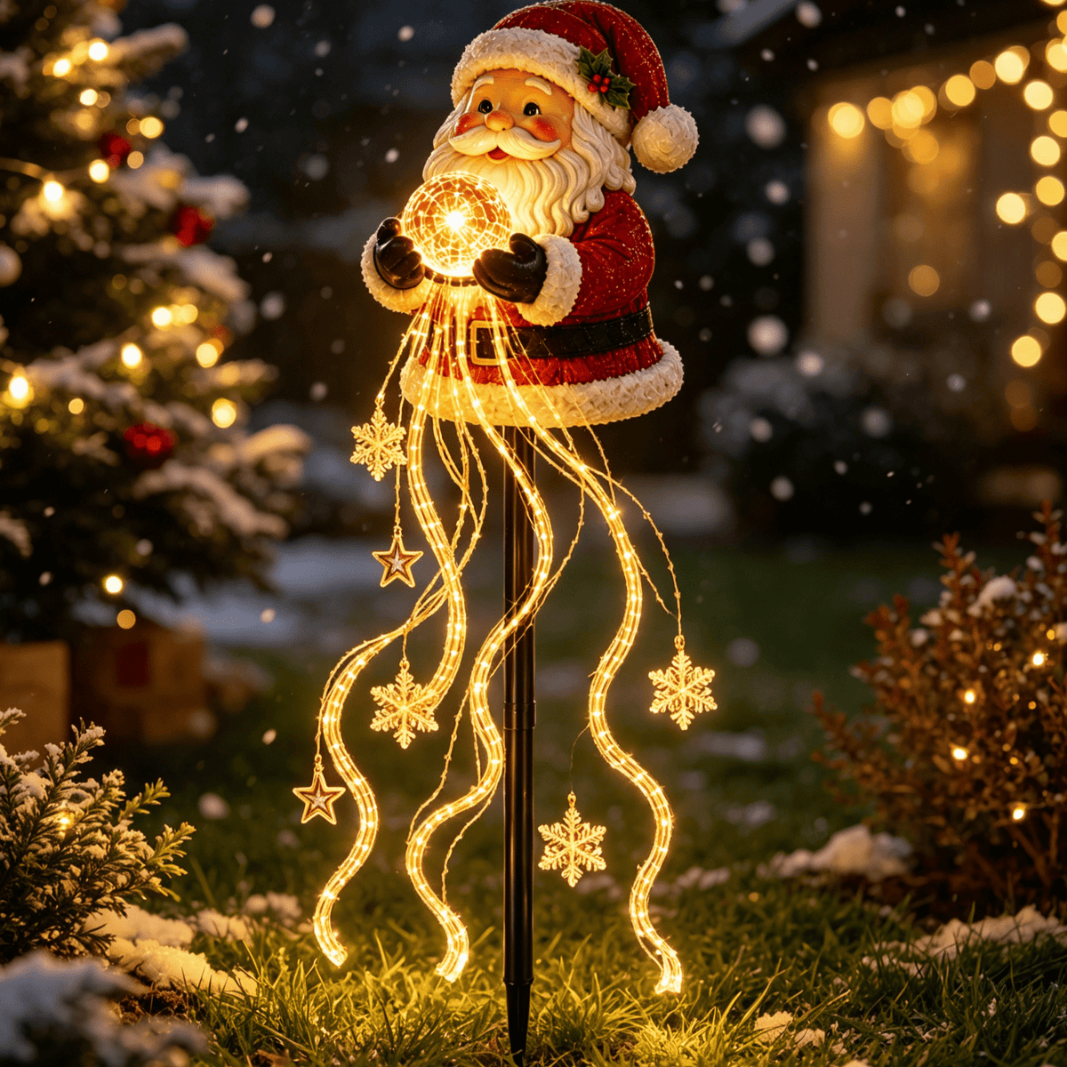 Stijggn Witch Hat Lights Halloween Glowing Lights, Waterproof Hanging Witch Hat Decorations, Warm Light Festival Ornaments for Indoor Outdoor Yard Garden Party Halloween Decor