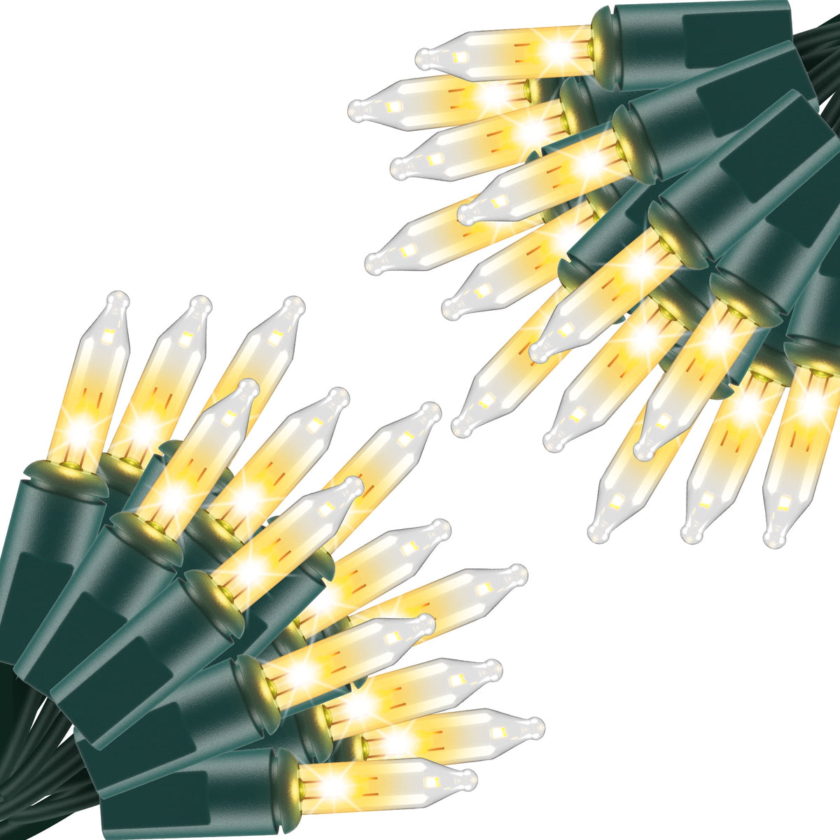 DAYBETTER Christmas String Lights, 16.4ft with 50 Count Mini Lights, Waterproof Christmas Deco Lights for Indoor and Outdoor, Christmas Tree, Garland Birthday
