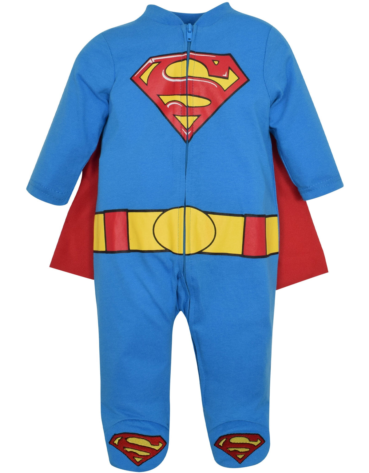 DC Comics Justice League Toddler Boy or Girl Cosplay One Piece Coverall with Cape Batman Black