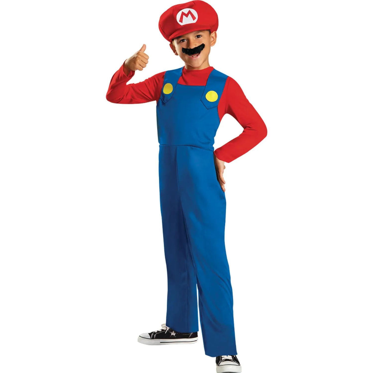 Disguise Boys' Classic Mario Jumpsuit Costume - Size 7-8