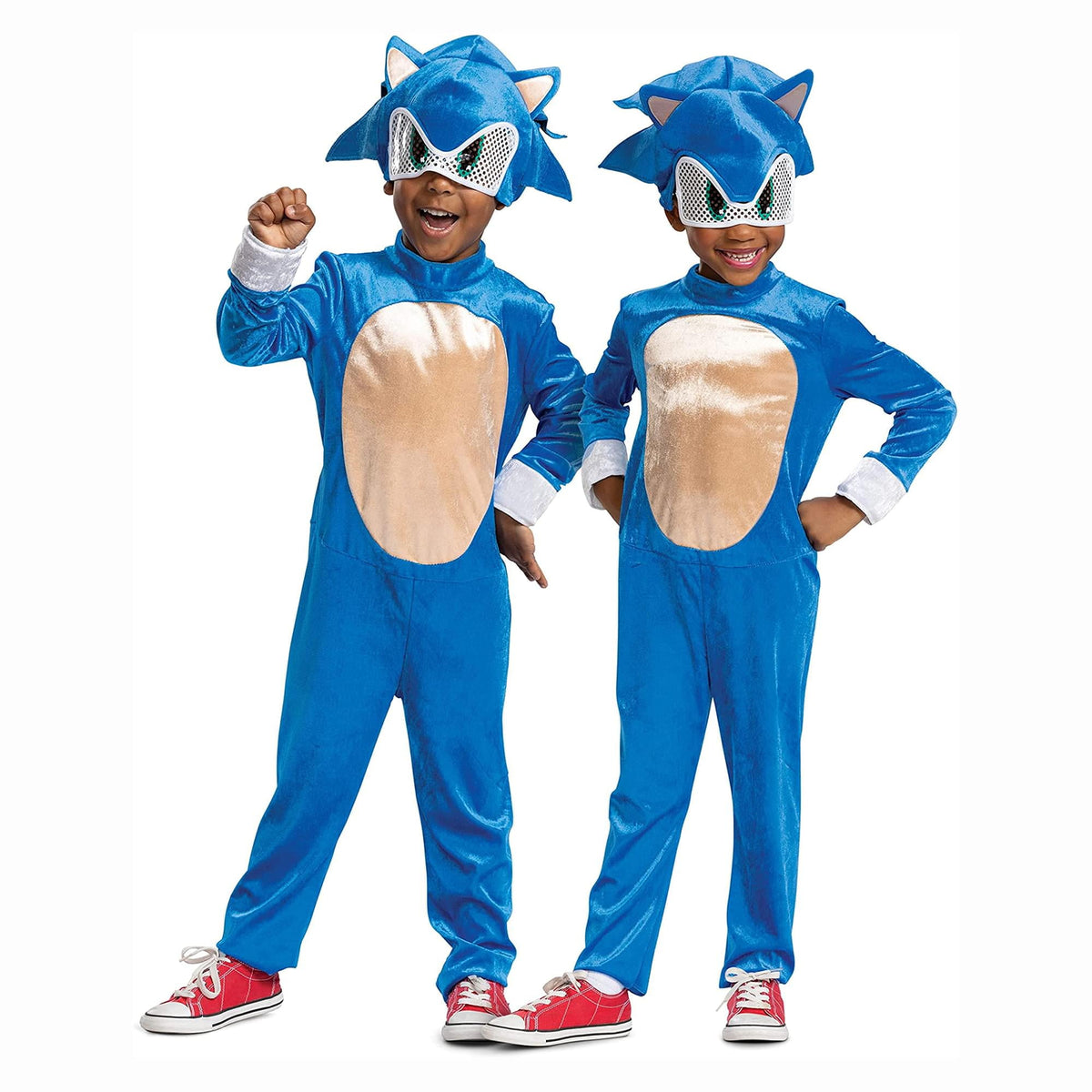 Disguise Toddler Boys' Sonic the Movie Sonic Jumpsuit Costume - 3T-4T