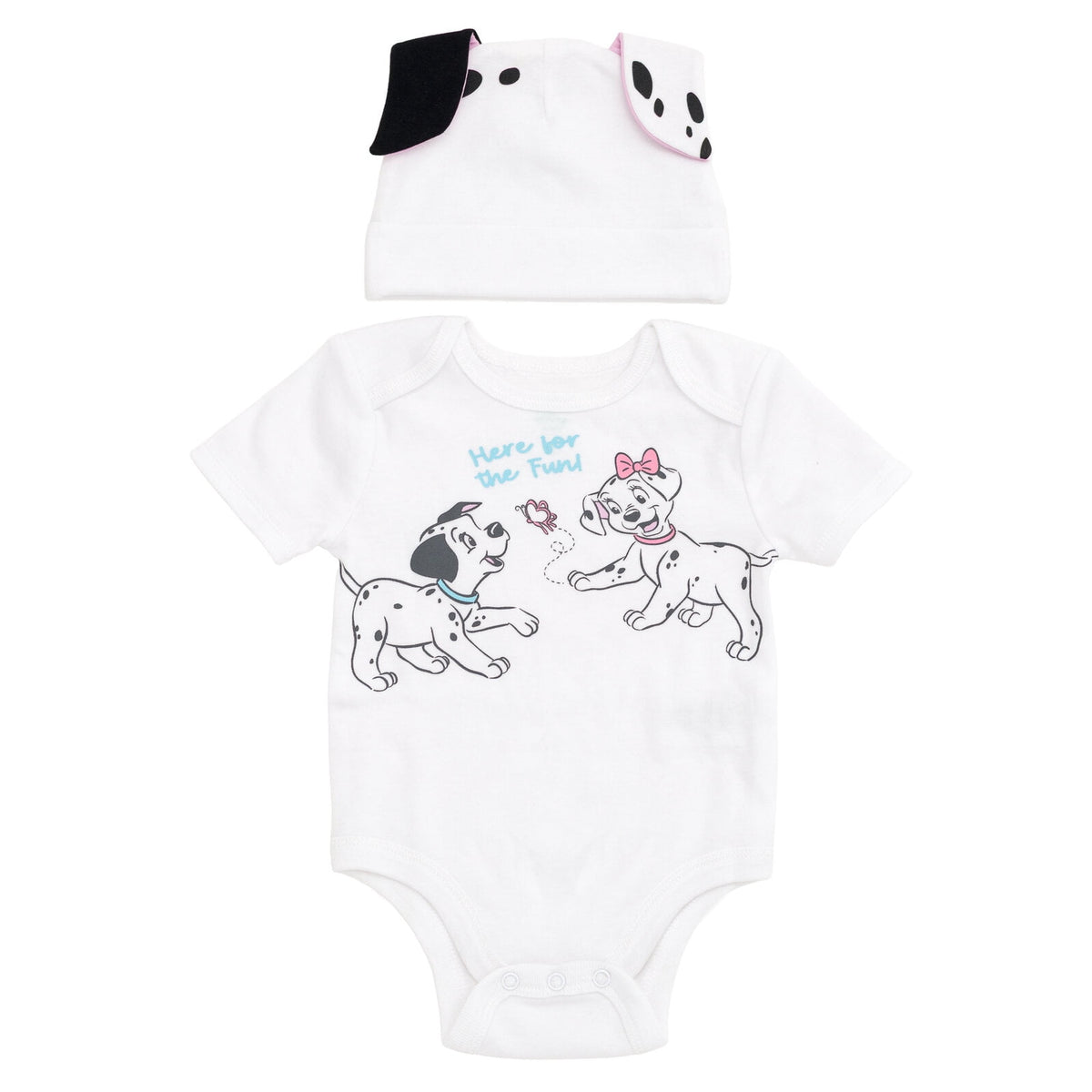 Disney Winnie the Pooh Baby Boy or Girl 2-Piece Cosplay Bodysuit and Hat Set Light Blue Eeyore