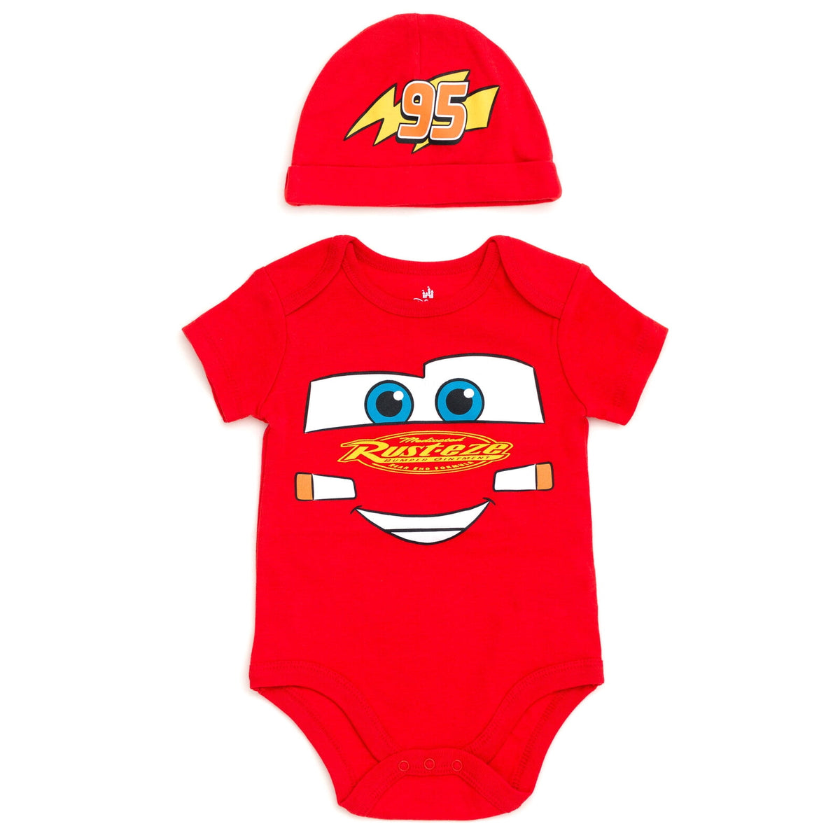 Disney Winnie the Pooh Baby Boy or Girl 2-Piece Cosplay Bodysuit and Hat Set Light Blue Eeyore