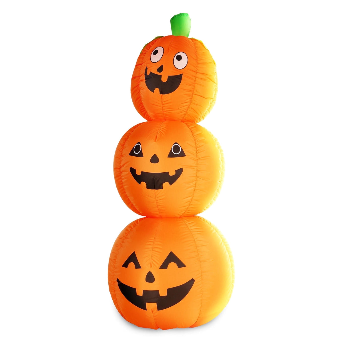 G128 4ft Halloween Pumpkin Inflatable with LED Lights Outdoor Yard Decoration Fast Inflate