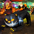 GOOSH Halloween Inflatable 6 FT Black Cat Inflatable Moving Head, Scary Halloween Decorations Black Cat with LED Lights Built-in, Halloween Outdoor Decorations Clearance for Holiday/Party/Yard/Garden