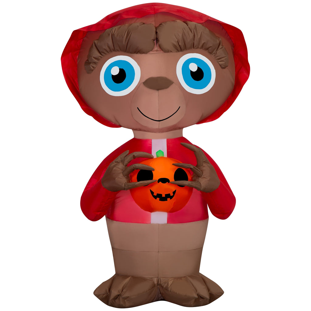 Morris Costumes SS555113G 38 in. Air Blown Inflatable E.T. The Extra-Terrestrial with Jack-O-Lantern Halloween Outdoor Decoration