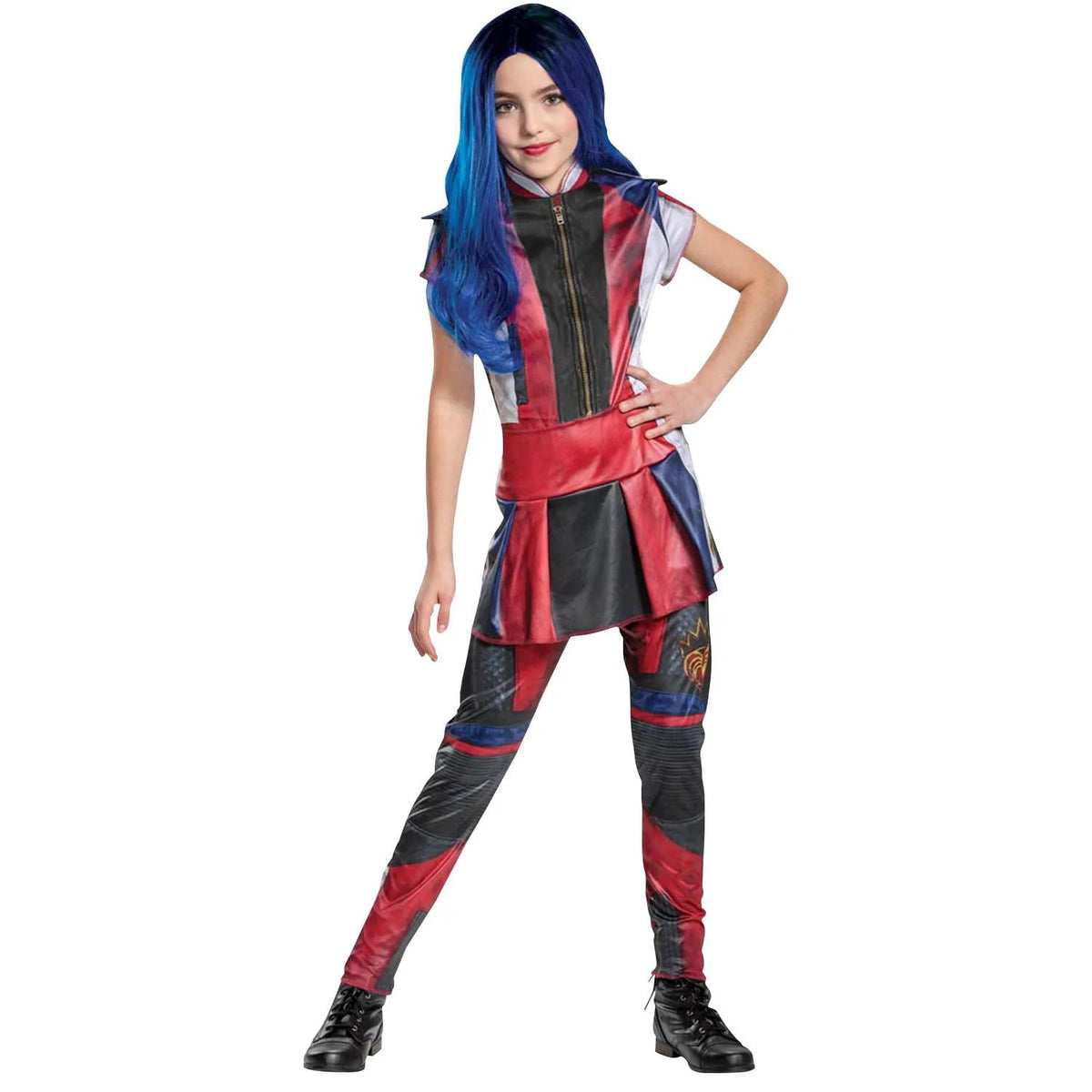 Disguise Kids Halloween Villain Costume, Evie Dress, Polyester, Size 7-8