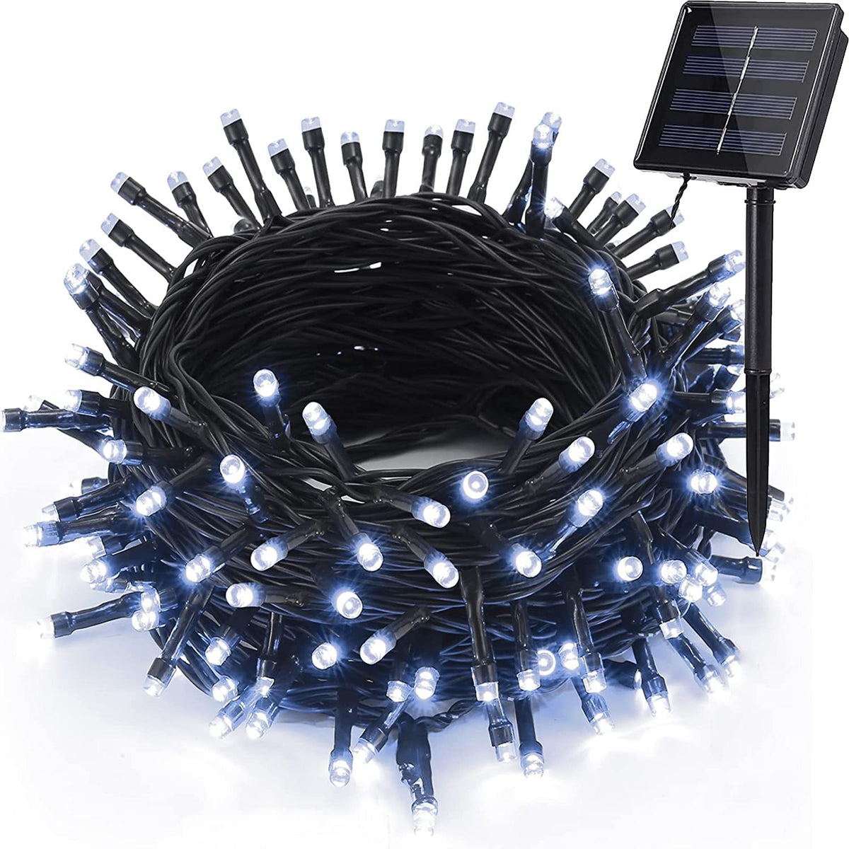 GooingTop Solar String Lights 52.3ft 160 LED Solar Tree Lights Outdoor Waterproof,Camping String Lights Yard Lights Christmas Lights with 8 Modes for Tree Wedding Holiday Party(Warm White)