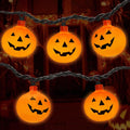 Halloween Pumpkin String Lights, 300cm 118in LED with 20pcs Jack O Lantern Lights - Waterproof, Plug-in for Indoor Outdoor Party, Garden, Yard Decoration