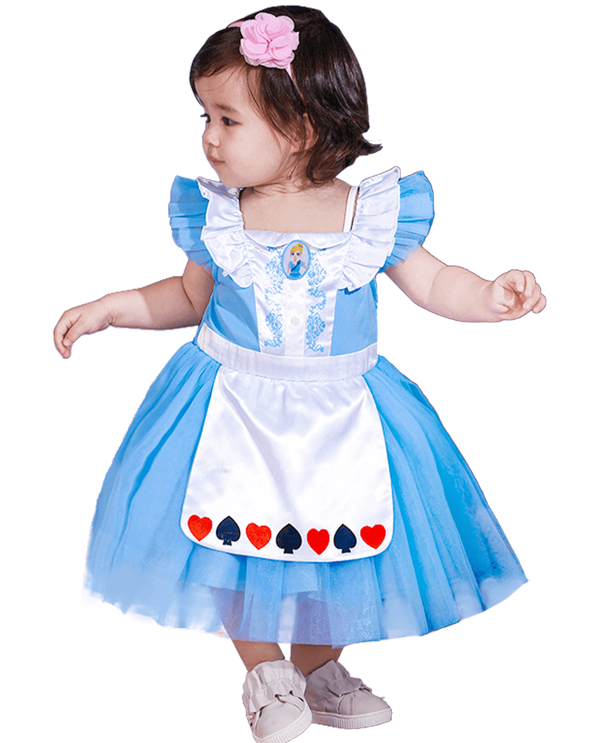IKALI Baby Girls Princess Costume Dress up Clothes, Toddler Tutu Blue Outfit for Birthday Party 6M-4T
