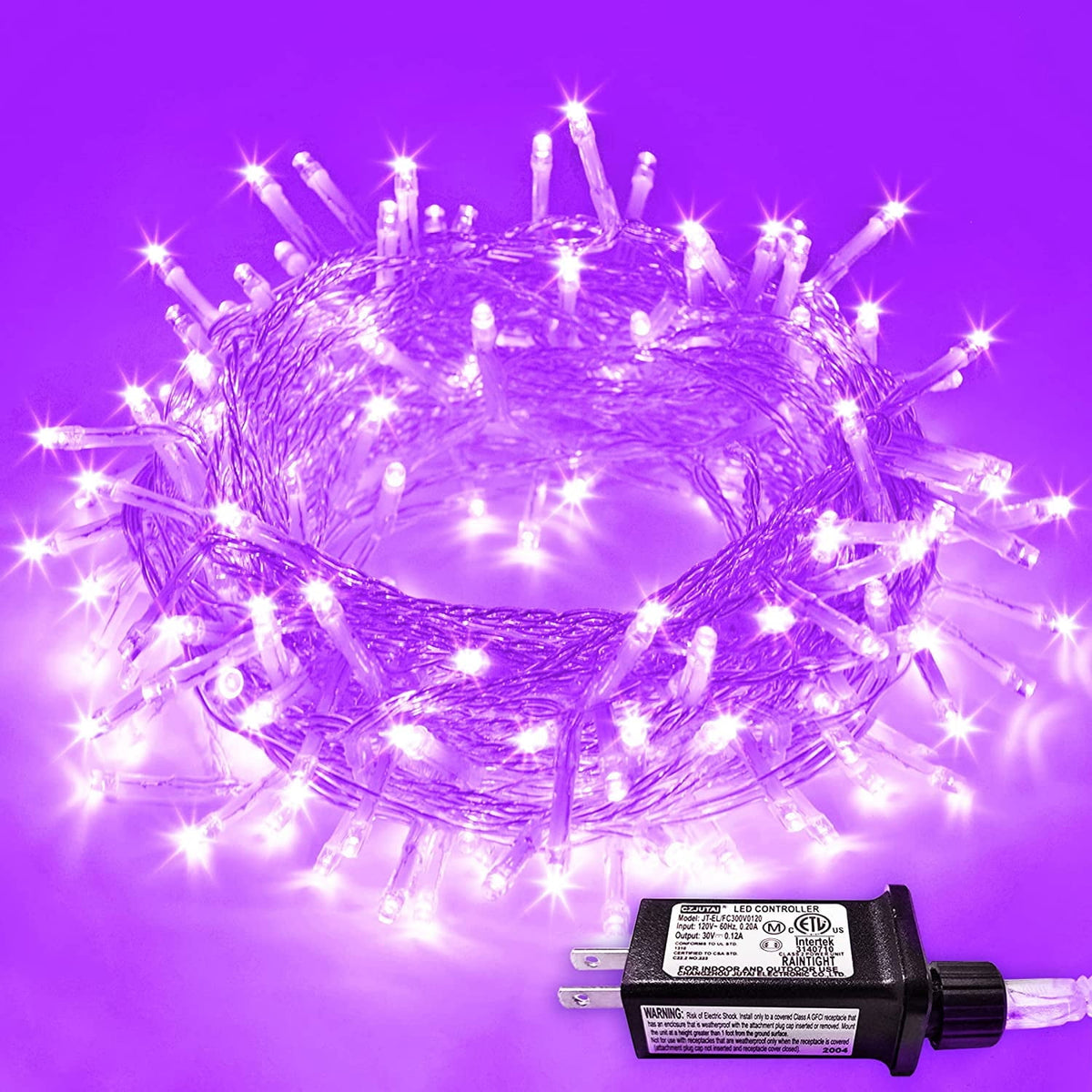 JMEXSUSS 200 LED Christmas Lights Indoor Outdoor, Connectable Warm White Christmas Tree Lights Clear Wire, 66 Ft Twinkle Fairy String Lights Plug in for Bedroom Wedding Christmas Tree Decorations