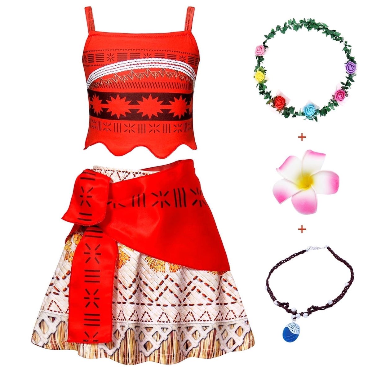 Jurebecia Princess Costume for Girls Dress Halloween Cosplay Outfits Birthday Fancy Tween Dress with Accessories 130 cm 7-8 Years
