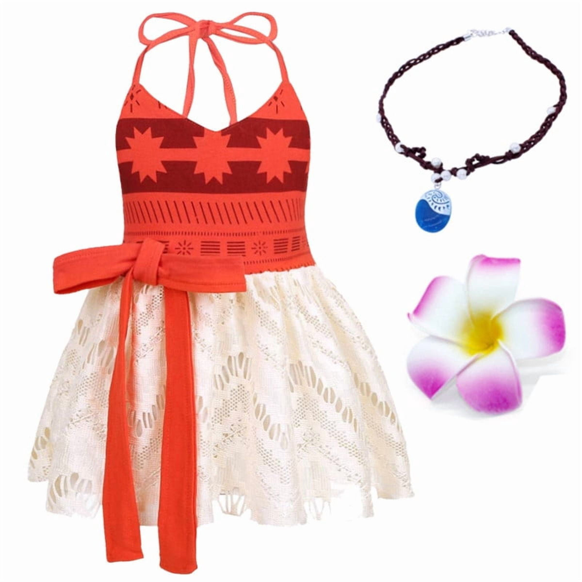 Jurebecia Princess Costume for Girls Dress Halloween Cosplay Outfits Birthday Fancy Tween Dress with Accessories 130 cm 7-8 Years