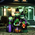 Ktaxon 6' Halloween Inflatables Outdoor Halloween Witches Decoration Blow up Witches
