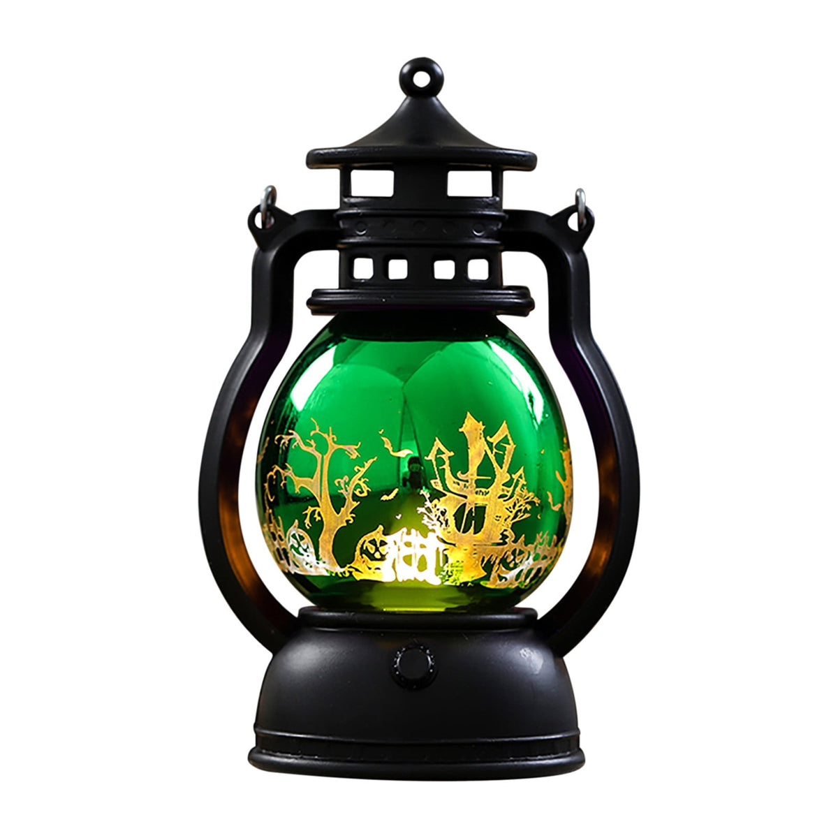 LHNFT Halloween Lantern Night Light, Vintage Oil Lamp Wall Light Outdoor, Battery Operated Hanging Lantern for Party Decor, Halloween Decorations Outdoor