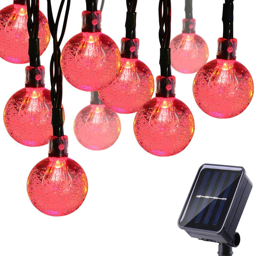 LINLIN Solar Crystal Ball String Lights,Waterproof LED Bubble Globe Solar Fairy Lights 8 Mode Ball String Lights for Bistro Garden Yard Home Party Wedding Christmas Decoration