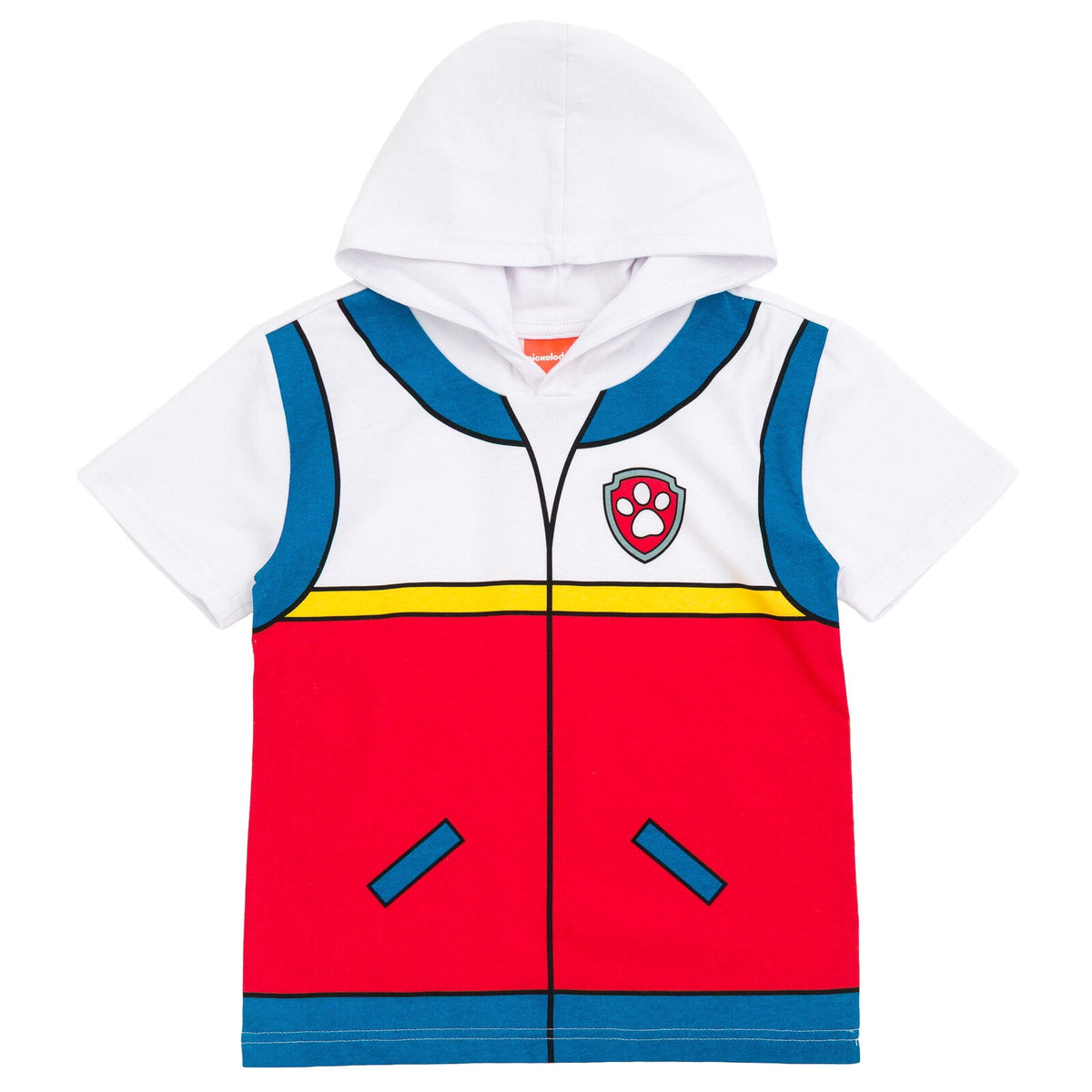 Paw Patrol Little Boys' Cosplay Hooded T-Shirt Chase Royal Blue
