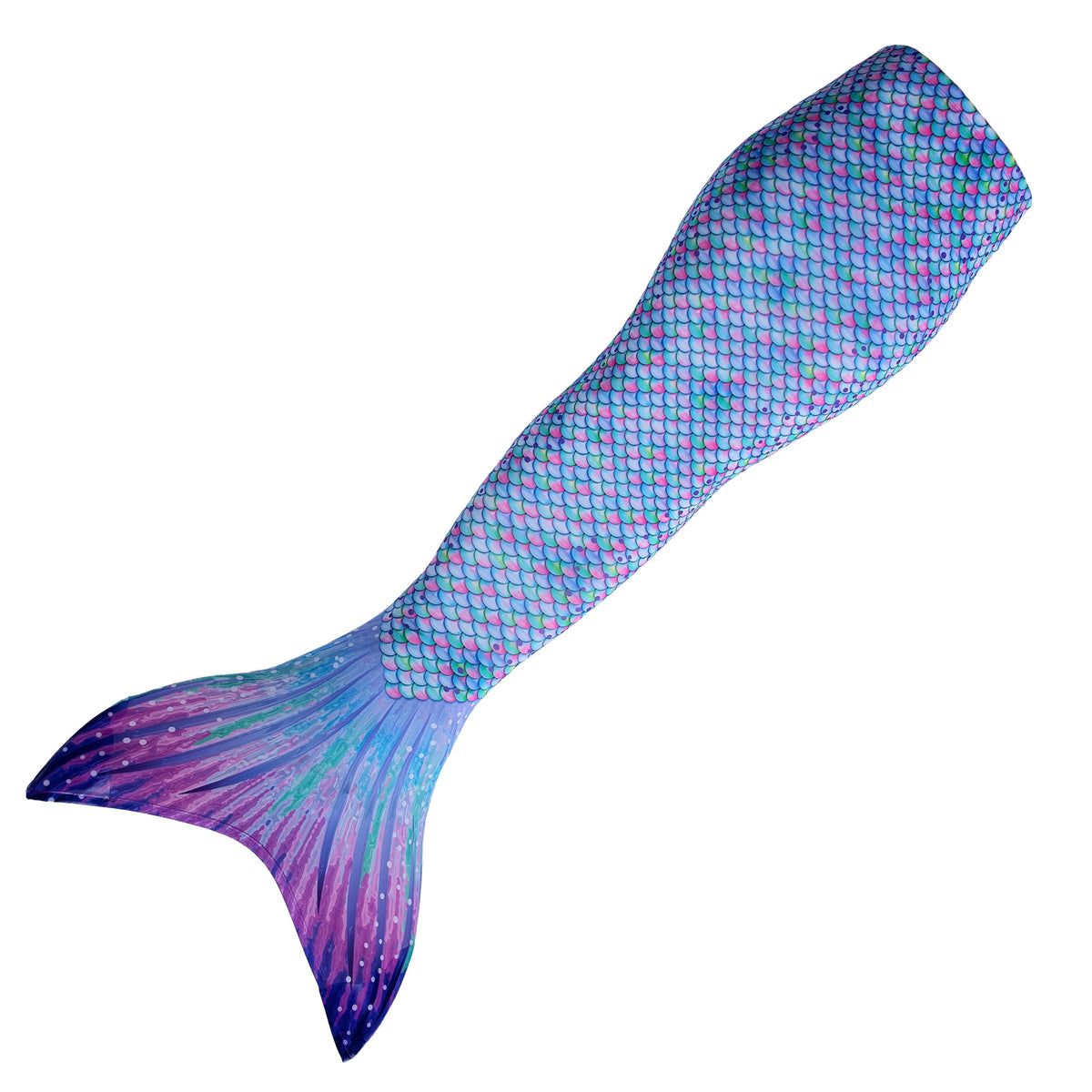 Sun Tail Mermaid Blue Lagoon Tail Skin, Size Child Extra Large (Monofin Not included) for Girls