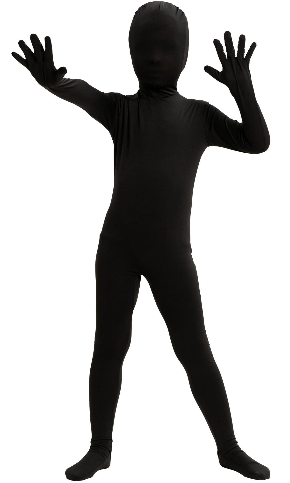 Joyfy Scary Halloween Costume for Kids, Slenderman Skin Bodysuit Skinsuit for Boys Girls Halloween Dress up Party Age up to 12 Years