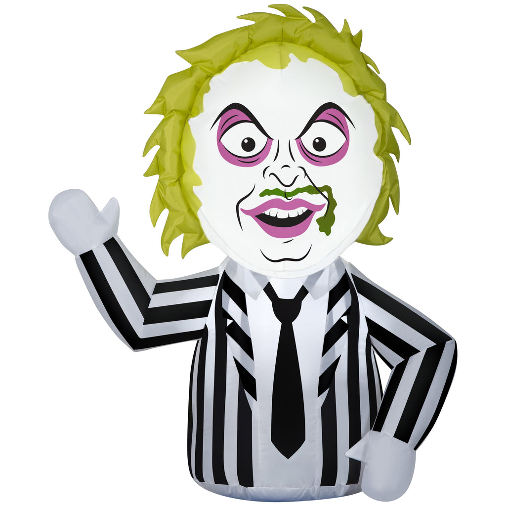 Warner Bros. Stylized Beetlejuice Airblown Yard Inflatable, 36"
