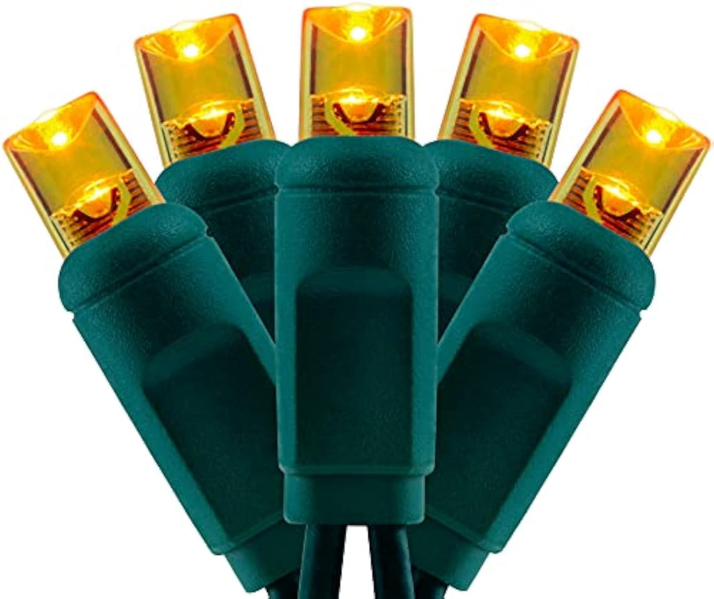 Wick's Outdoor Living LED 5MM Orange Holiday Lights, 24 FT in length, 70 CT, and 6 different color options