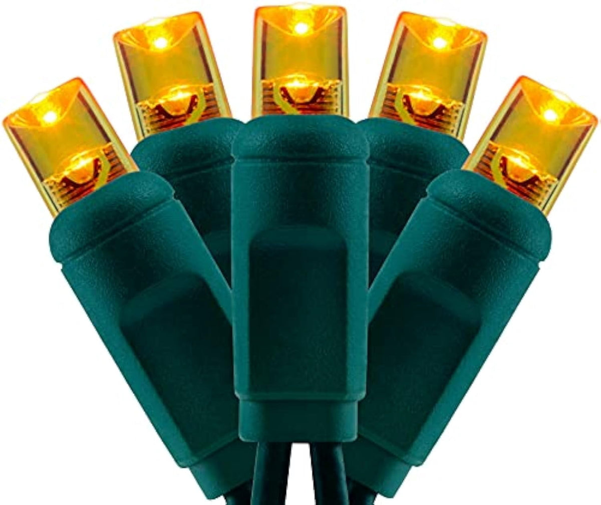 Wick's Outdoor Living LED 5MM Orange Holiday Lights, 24 FT in length, 70 CT, and 6 different color options