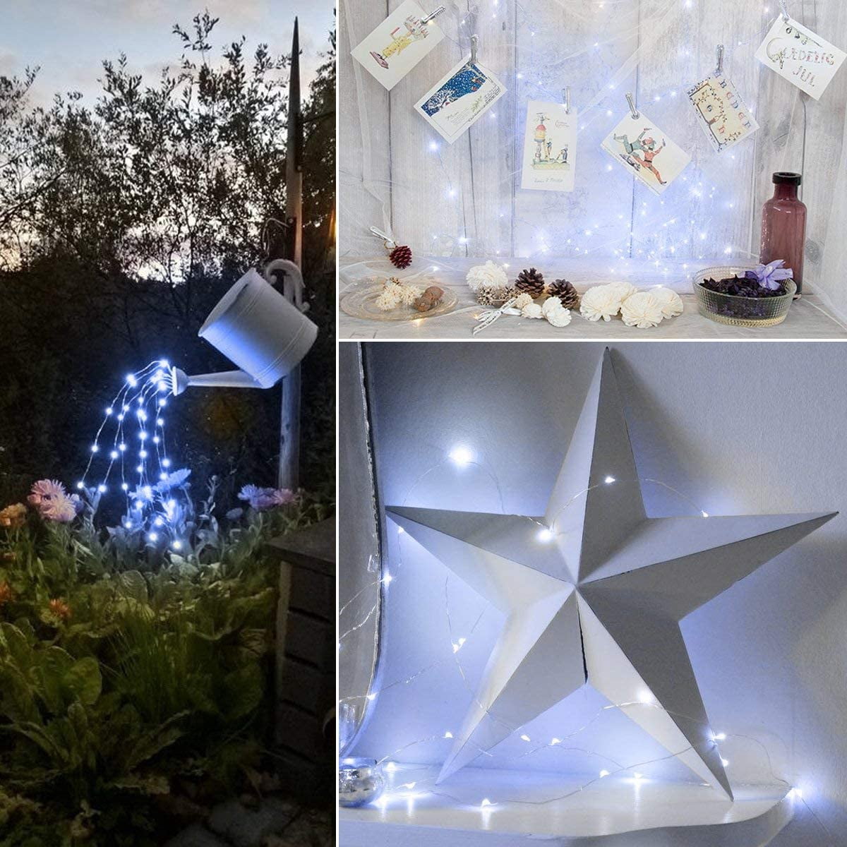 Solar String Lights for Outdoor,99ft 300 LED Bright Copper Wire Fairy Lights Waterproof Solar Lights with 8 Modes for Tree Garden Party Wedding Christmas Decor (Multicolor)