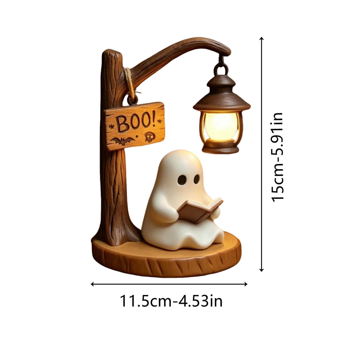 Ghost Night Light Halloween Decorations Bedside Night Light with Tap Control, Dimmable Nursery Decor Lamp, Fun Ghost Gift for K*ids, Halloween Room Decor, Ghost Lamp