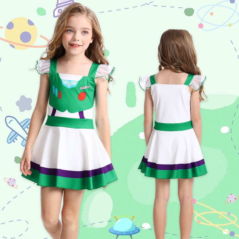 Benylion Girls Cowgirl Costume Summer Dress Toddler Princess Dress up for Kids Birthday Outfits Halloween Role Play Clothes for 3-4 Years