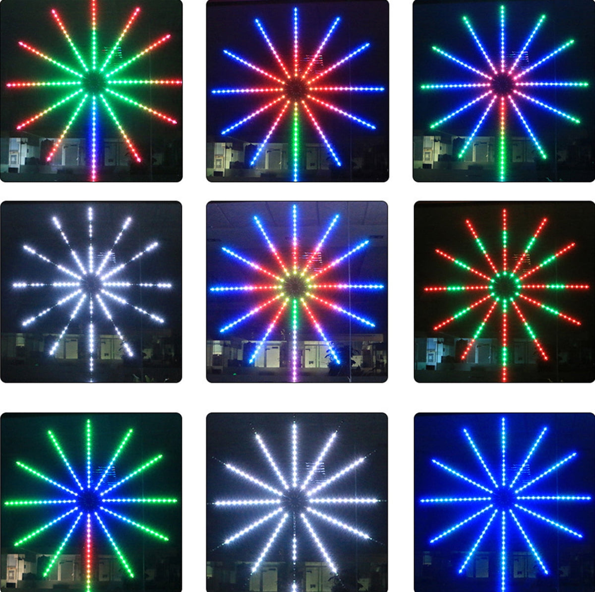 Firework Led Lights USB Powered Room Decor, Color Changing Bluetooth Fireworks Led Lights for Bedroom with Launch Burst Effect, Led Lights with Remote Control for Christmas Party Decoration