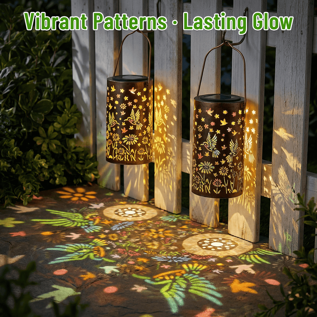 Colorful Solar Lanterns IP65 Outdoor Waterproof, Mother's Day Gifts for Women Mom Grandma - LED Colorful Sunflower Solar Lights Metal Hanging Lantern for Patio Yard Porch